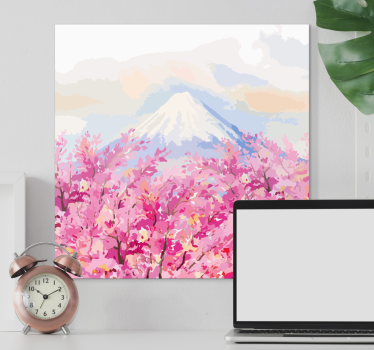 Slika na platnu cvijeće i biljke cvjetanje mount fuji - TenStickers