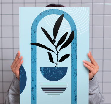 Slika na platnu cvijeće i biljke minimalistička ilustracija - TenStickers