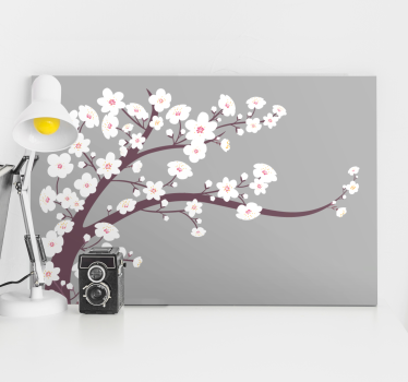 Slika na platnu cvijeće i biljke sakura cvijetna stabljika - TenStickers