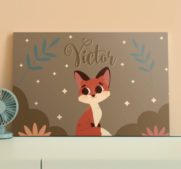 Slika na platnu dinosauri i slika slatkog foxa - TenStickers