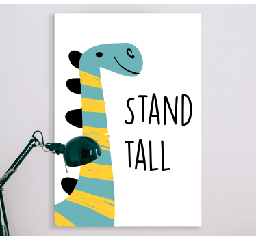 Slika na platnu dinosauri sretni dinosaur - TenStickers