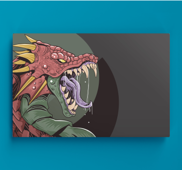 Slika na platnu dinosauri strašni zmaj - TenStickers