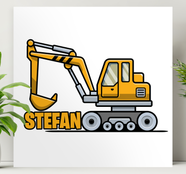 Slika na platnu dizajn bagera - TenStickers