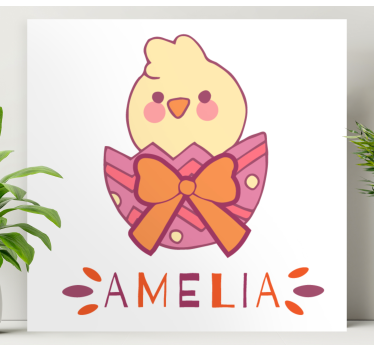 Slika na platnu djeca ilustracija simpatične piliće - TenStickers