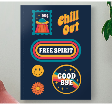 Slika na platnu drugi tekst opušteni slobodni duh - TenStickers