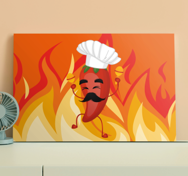 Slika na platnu drugi tekst plesni Čili kuhar - TenStickers