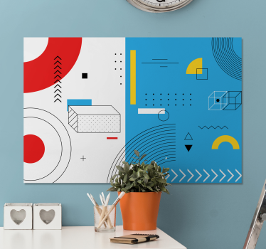 Slika na platnu geometrijske kompozicije oblika - TenStickers