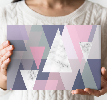 Slika na platnu geometrijski apstraktni trokutni uzorci - TenStickers