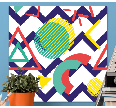 Slika na platnu geometrijski dinamični oblici - TenStickers