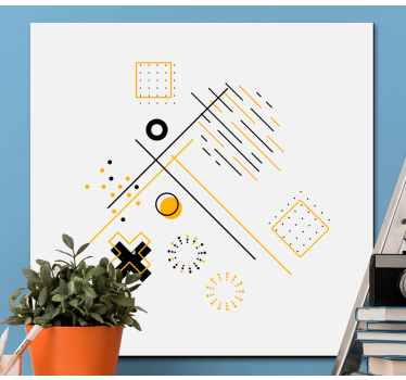 Slika na platnu geometrijski nefigurativni oblici - TenStickers
