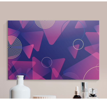 Slika na platnu geometrijski uzorak dinamičnih oblika - TenStickers