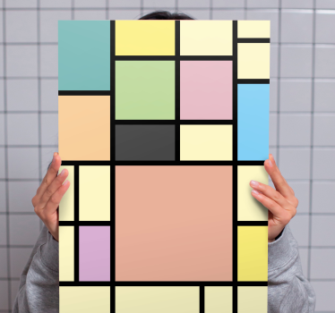Slika na platnu geometrijski vibrantni oblici - TenStickers