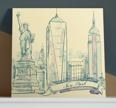 Slika na platnu gradova new york skyline - TenStickers