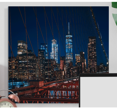 Slika na platnu gradova pogled na brooklyn bridge - TenStickers
