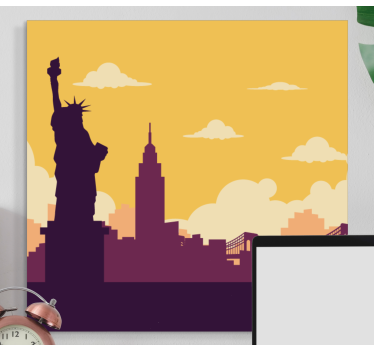 Slika na platnu gradova statue of liberty - TenStickers