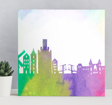 Slika na platnu gradova urbane siluete skyline - TenStickers