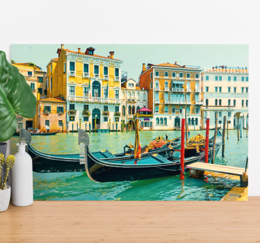 Slika na platnu gradova venecijanske gondole - TenStickers