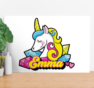 Slika na platnu jednorog s draguljima - TenStickers