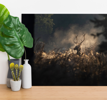 Slika na platnu jelen regal stag outline - TenStickers