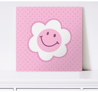 Slika na platnu jelen s osmijehom cvijeta - TenStickers