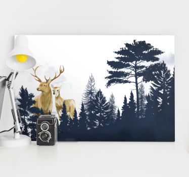 Slika na platnu jelen veličanstveni jeleni - TenStickers