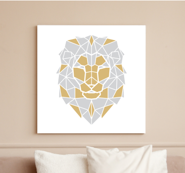 Slika na platnu konj geometrijska glava lava - TenStickers