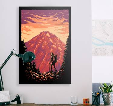 Slika na platnu krajolici avantura planinskog trekkinga - TenStickers