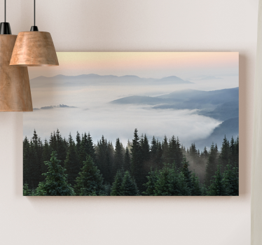 Slika na platnu krajolici mirna planinska panorama - TenStickers