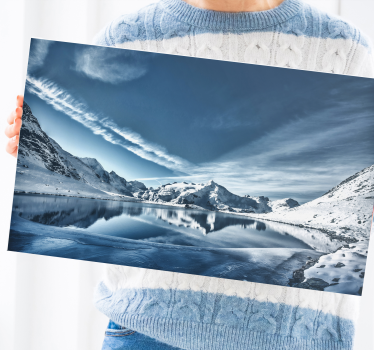 Slika na platnu krajolici odblesak planina - TenStickers