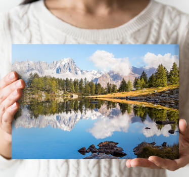 Slika na platnu krajolici odrasla planinska refleksija - TenStickers