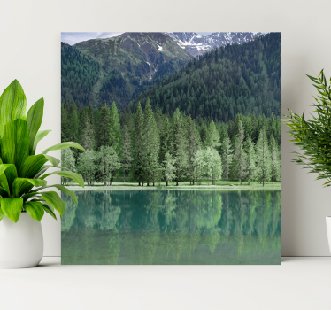Slika na platnu krajolici odsjaj mirnih planina - TenStickers