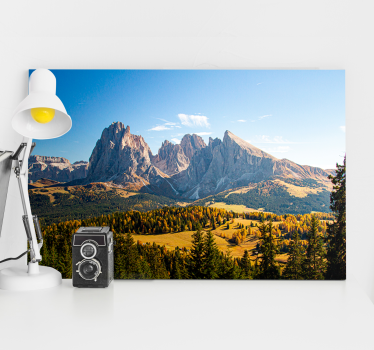 Slika na platnu krajolici veliki planinski pogled - TenStickers