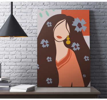 Slika na platnu ljudi i likovi chic ženski portret - TenStickers