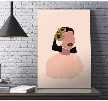 Slika na platnu ljudi i likovi elegantna žena portret - TenStickers
