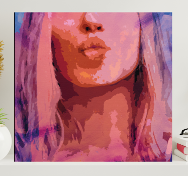 Slika na platnu ljudi i likovi elegantni portret poljupca - TenStickers