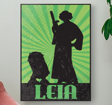 Slika na platnu ljudi i likovi leia s oružjem - TenStickers