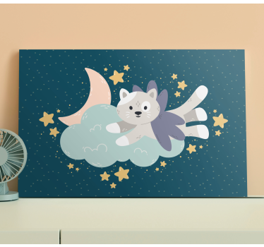 Slika na platnu mačke letića mačka snova - TenStickers