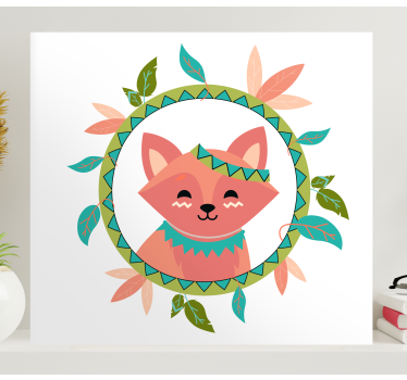 Slika na platnu mačke s šarmantnim lisicom - TenStickers