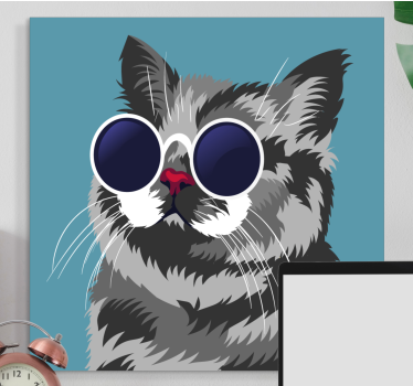 Slika na platnu mačke šik portret mačke - TenStickers