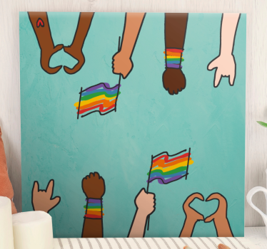 Slika na platnu motivacijski jedinstvo u rukama - TenStickers