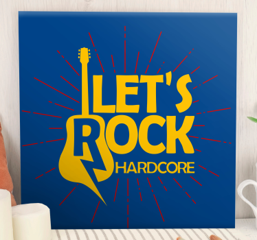 Slika na platnu muzika dizajn inspiriran gitarom - TenStickers