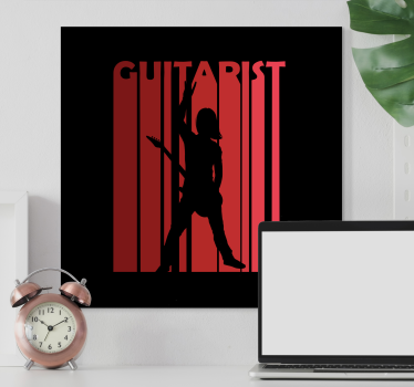 Slika na platnu muzika silueta izvođača - TenStickers