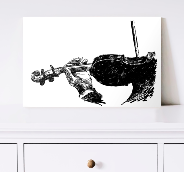Slika na platnu muzika violinist u akciji - TenStickers