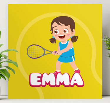 Slika na platnu ostalo cvijeće i biljke tenisa djevojka emma - TenStickers