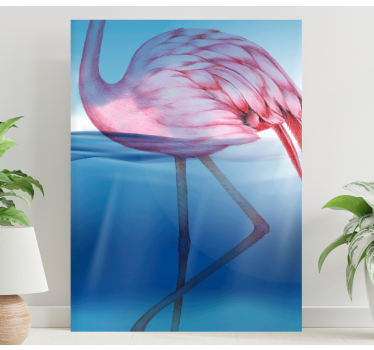 Slika na platnu ptica elegantni flamingo u pozi - TenStickers