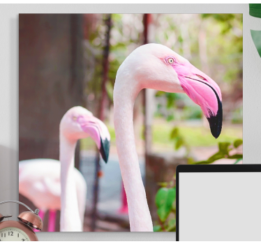 Slika na platnu ptica elegantni flamingosi zajedno - TenStickers