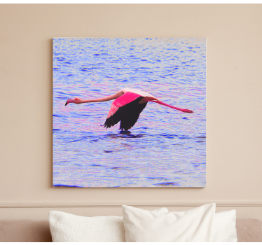 Slika na platnu riba flamingo u letu - TenStickers