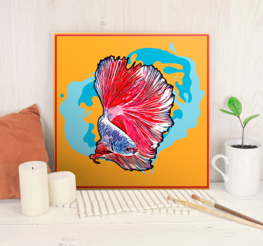 Slika na platnu riba vibrant betta fish - TenStickers