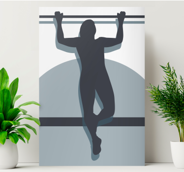 Slika na platnu sport atletsku snagu u poziciji - TenStickers