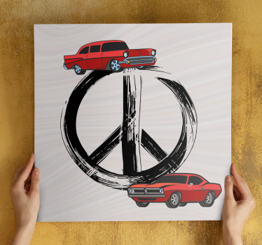 Slika na platnu sport klasični automobili u miru - TenStickers